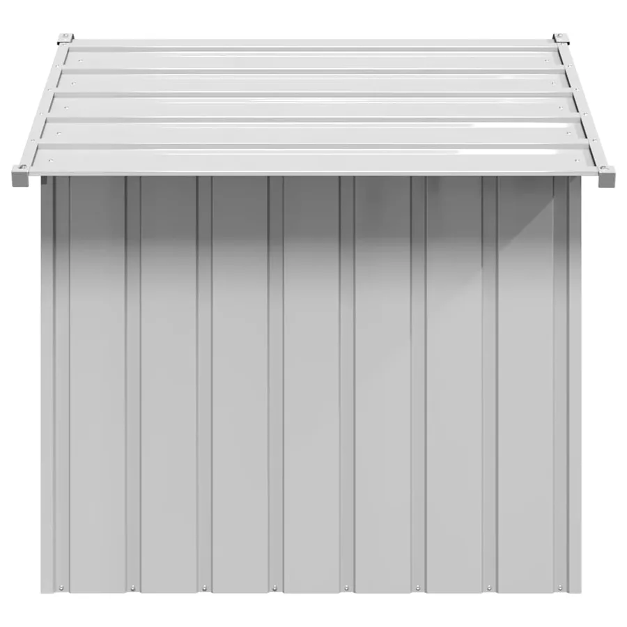 Niche pour chien avec toit noir 131x101x102 cm acier galvanisé - 4