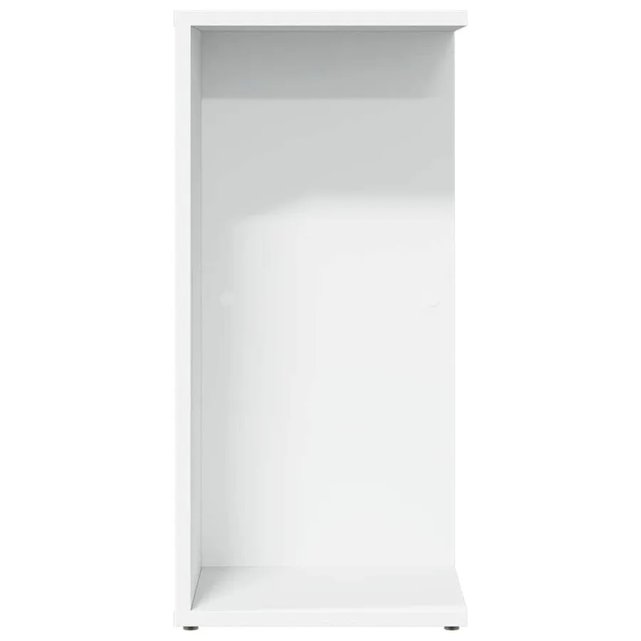 Table de chevet blanc 46,5x29x61 cm bois d’ingénierie - 5