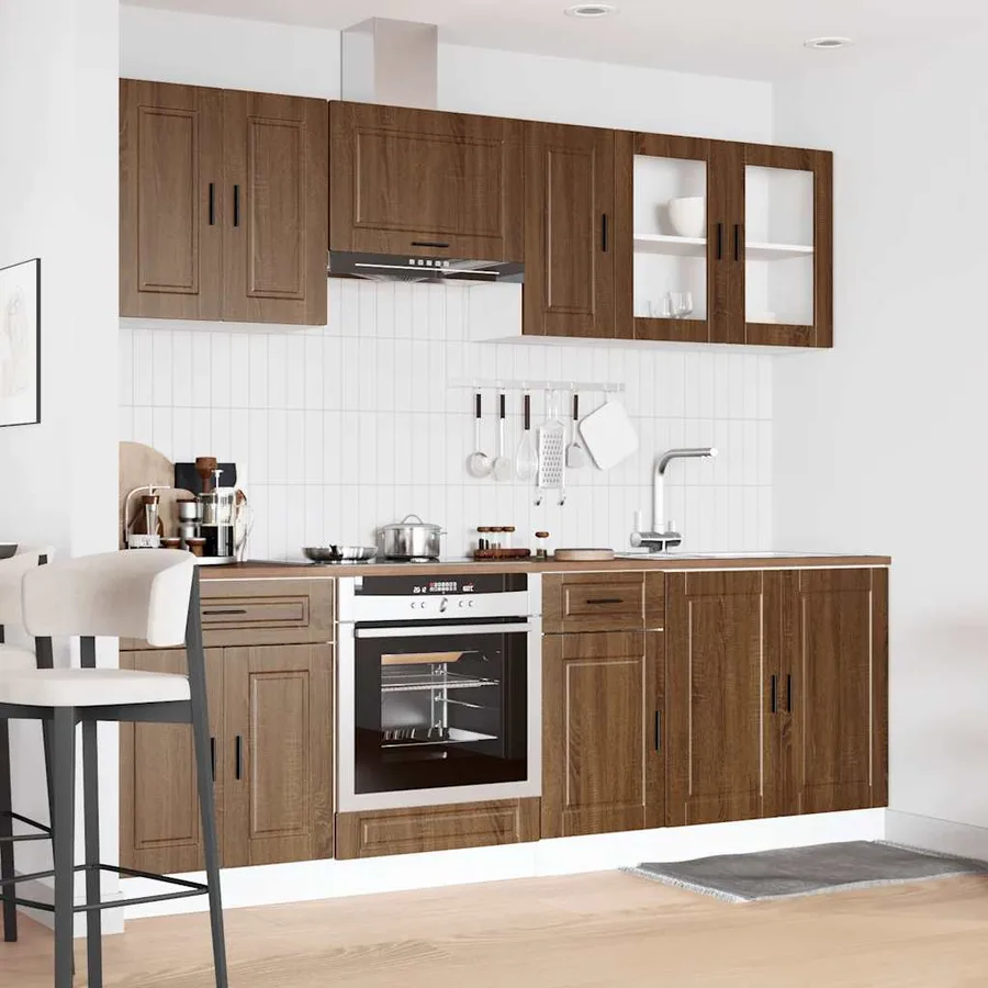 Ensemble d'armoires de cuisine 8 pcs Kalmar bois d'ingénierie - 3