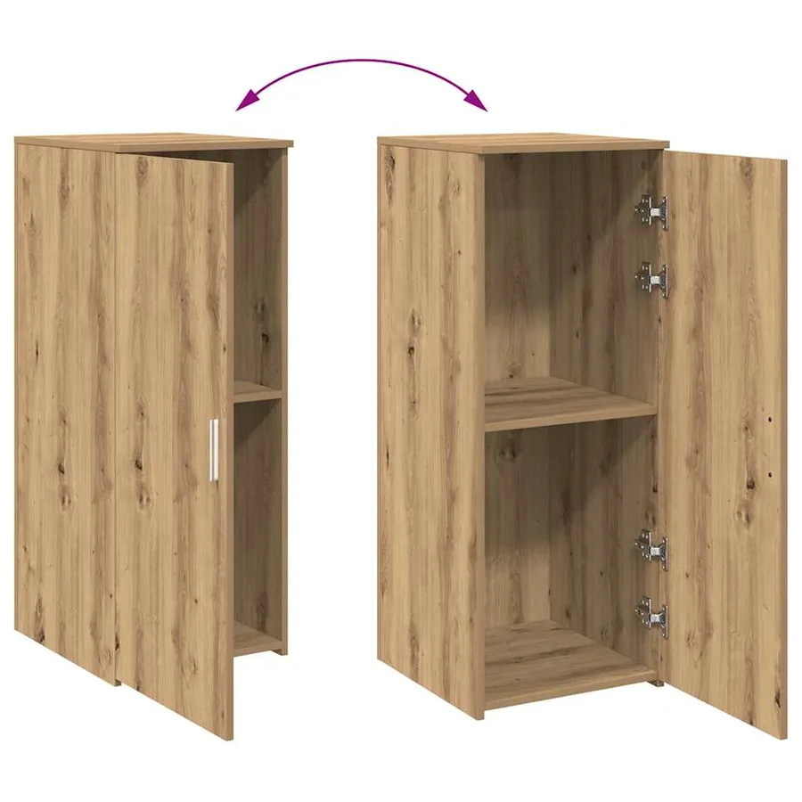 Armoire rangement chêne artisanal 40x45x103,5cm bois ingénierie - 8