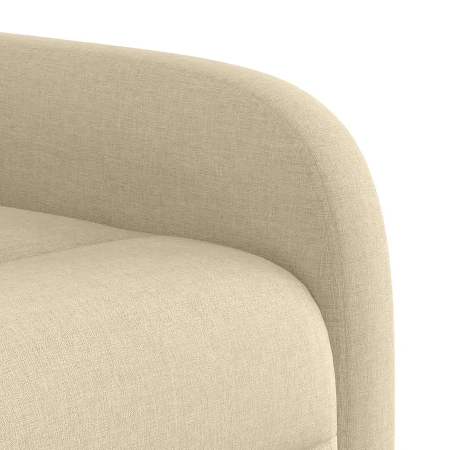 Fauteuil inclinable de massage Crème Tissu - 11