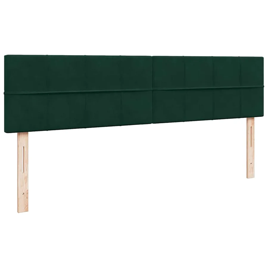 Cadre de lit ottoman avec matelas vert foncé 200x200 cm velours - 9