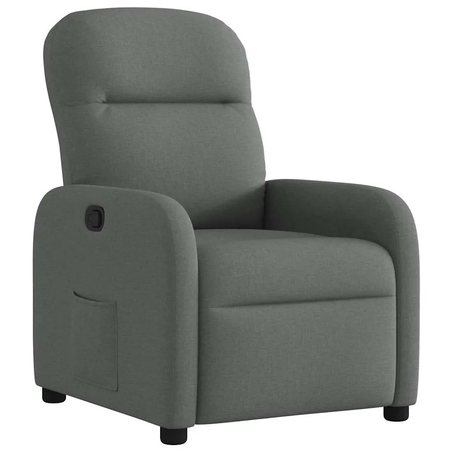 Fauteuil inclinable Gris foncé Tissu - 2