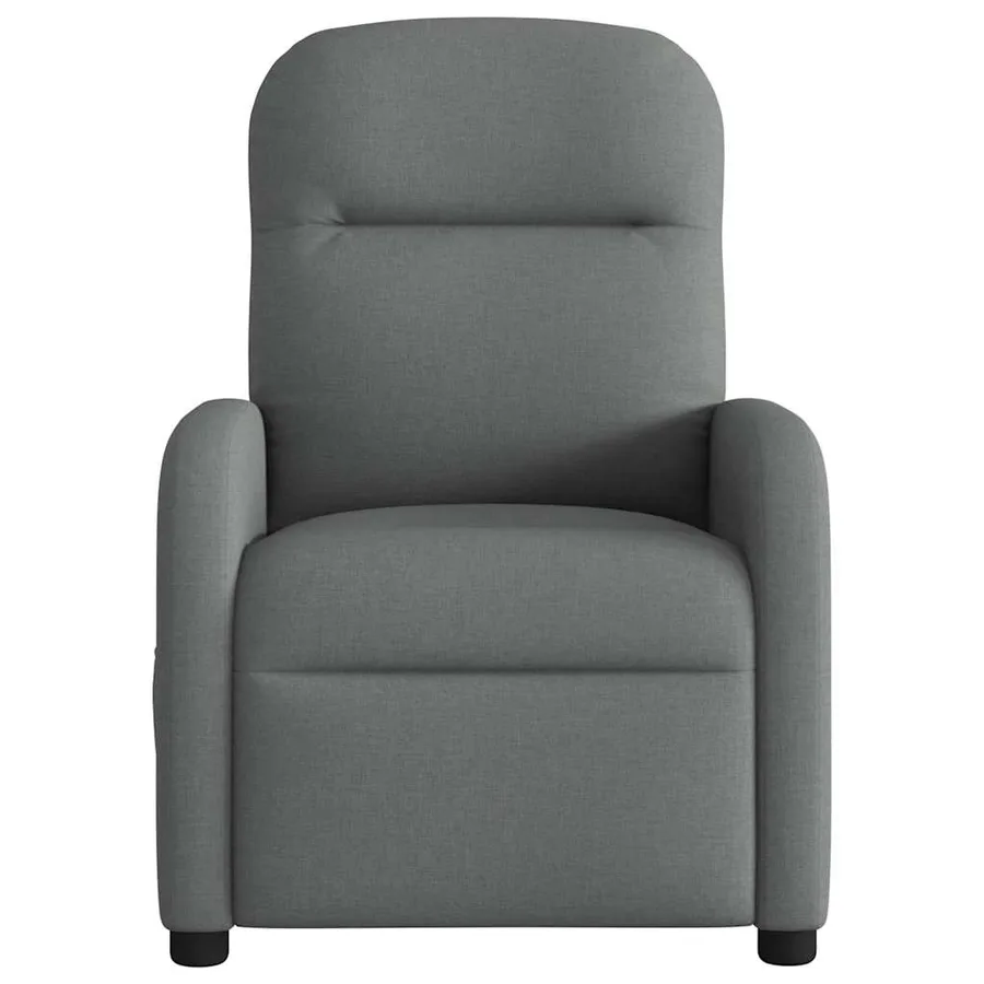 Fauteuil inclinable Gris foncé Tissu - 3