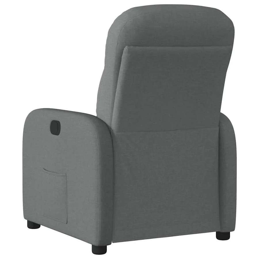 Fauteuil inclinable Gris foncé Tissu - 5