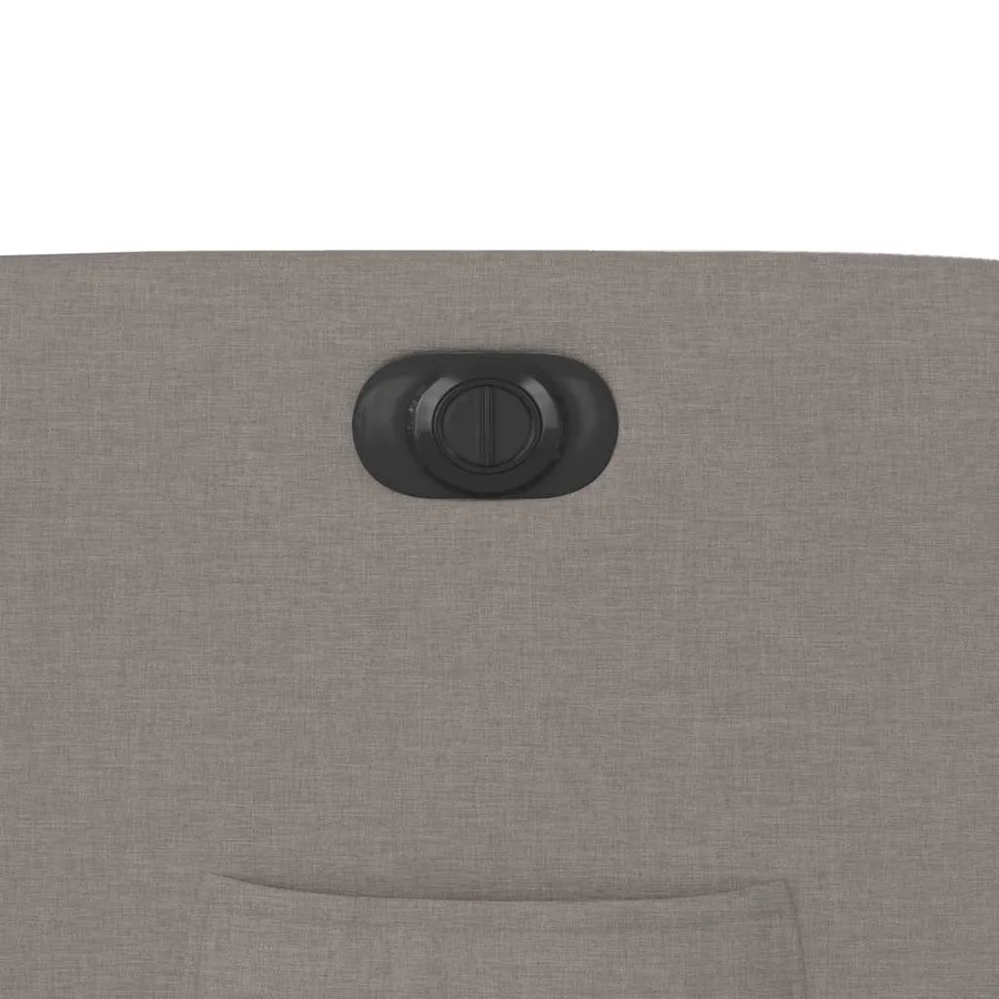 Fauteuil inclinable électrique taupe tissu - 13