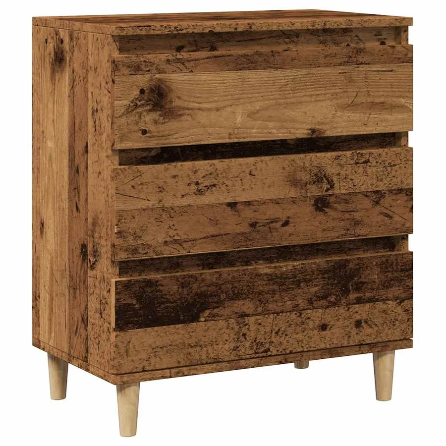 Buffet vieux bois 60x35x70 cm bois d'ingénierie - 2