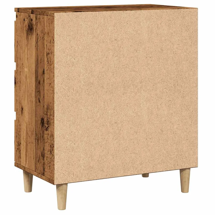Buffet vieux bois 60x35x70 cm bois d'ingénierie - 6