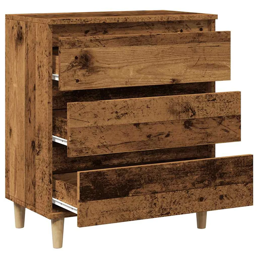 Buffet vieux bois 60x35x70 cm bois d'ingénierie - 7