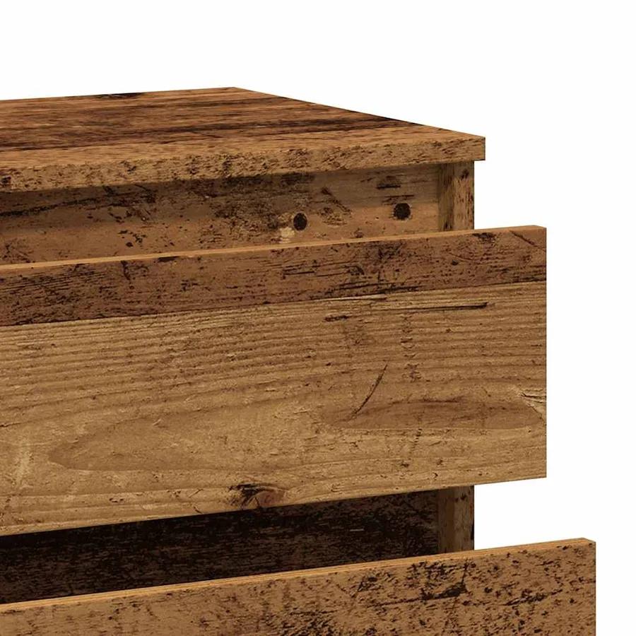 Buffet vieux bois 60x35x70 cm bois d'ingénierie - 8