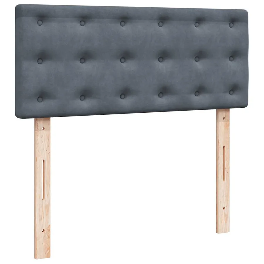 Lit ottoman avec matelas et LED gris foncé 90x200cm - 10