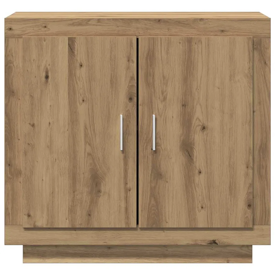 Buffet chêne artisanal 80x40x75 cm bois d'ingénierie - 5