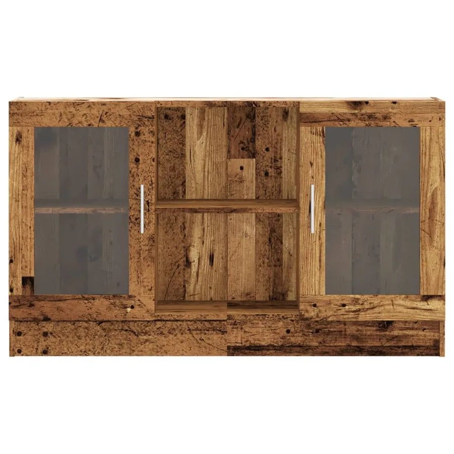 Buffet vieux bois 120x30,5x70 cm bois d'ingénierie - 4