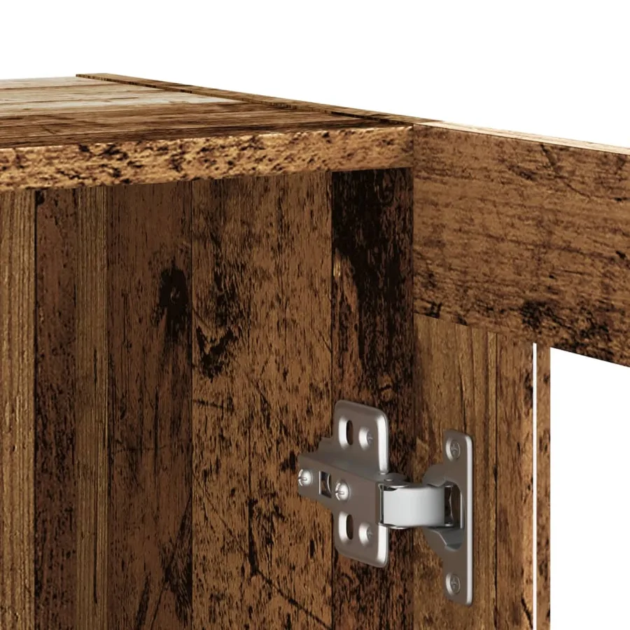 Buffet vieux bois 120x30,5x70 cm bois d'ingénierie - 7