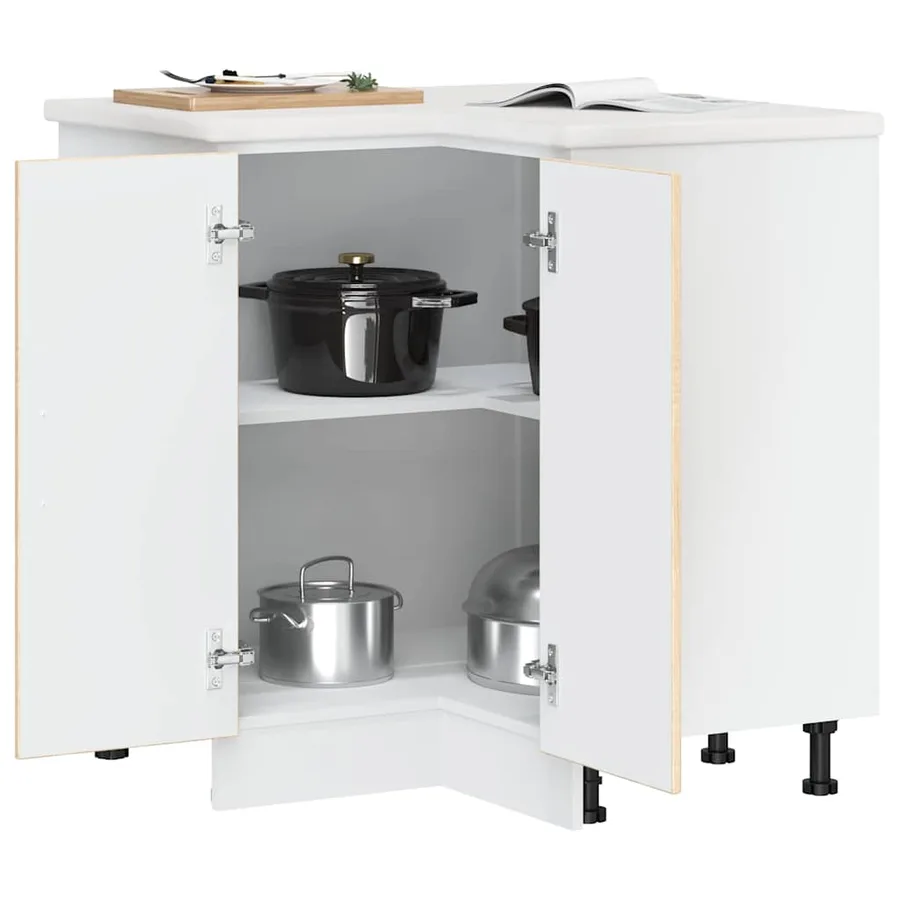 Armoire d'angle de cuisine Kalmar chêne sonoma bois ingénierie - 4