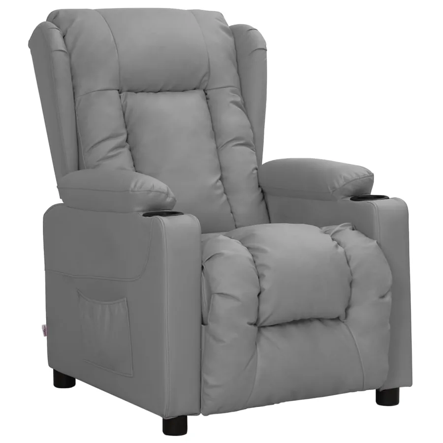 Fauteuil inclinable Gris Similicuir