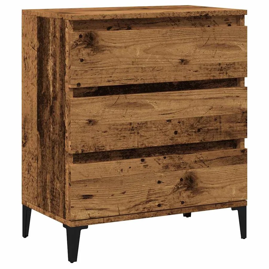 Buffet vieux bois 60x35x70 cm bois d'ingénierie - 2