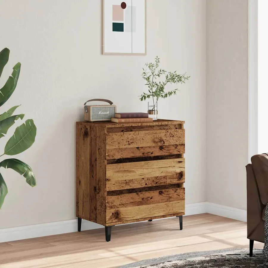Buffet vieux bois 60x35x70 cm bois d'ingénierie - 3