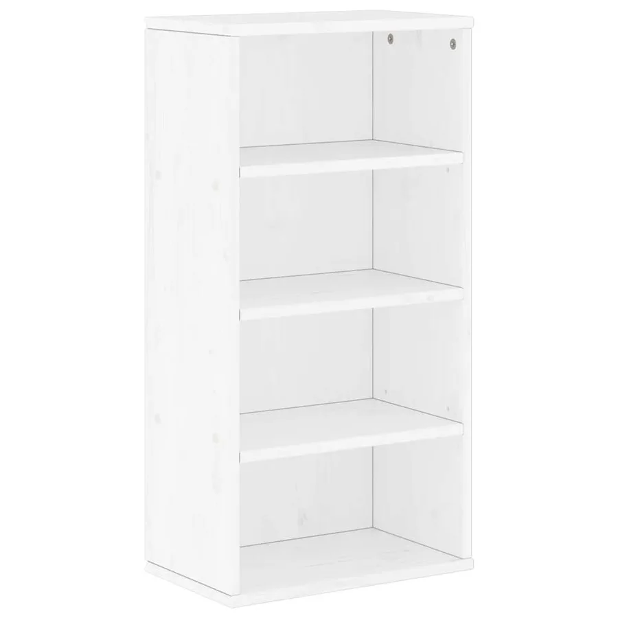 Armoire latérale ODDA blanc 40x24x79 cm bois massif pin - 2