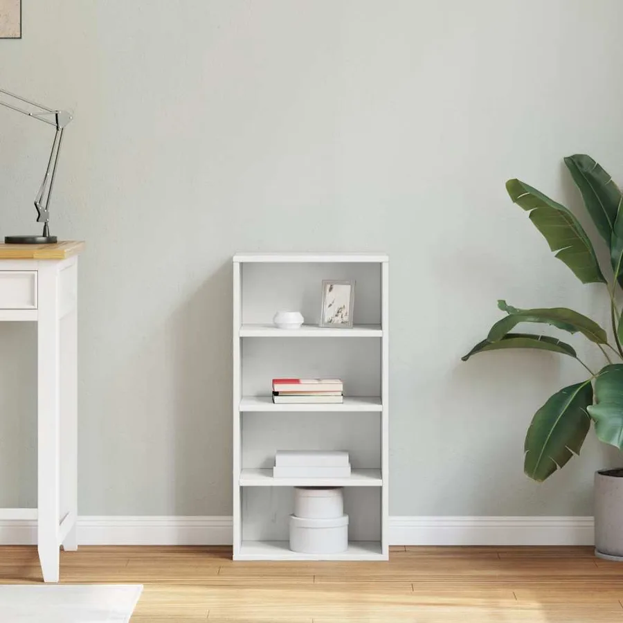 Armoire latérale ODDA blanc 40x24x79 cm bois massif pin - 3