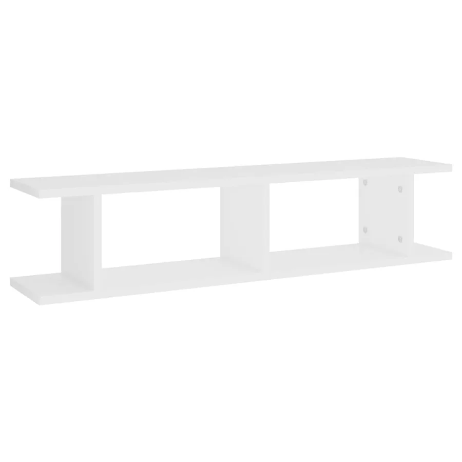 Étagères murales 2 pcs Blanc 90x18x20 cm bois d'ingénierie - 4