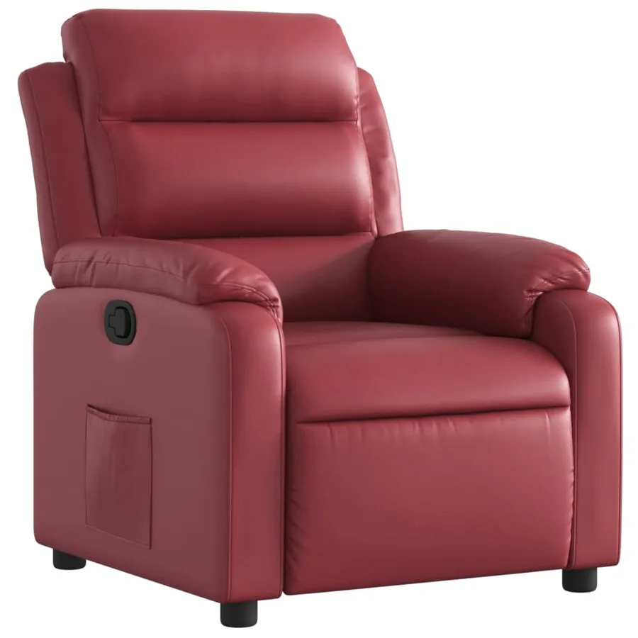 Fauteuil inclinable Rouge bordeaux Similicuir - 2