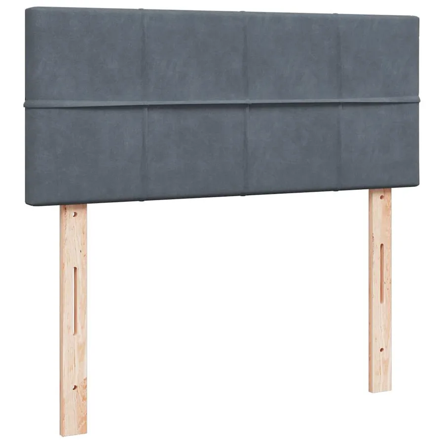 Lit ottoman avec matelas et LED gris foncé 90x200cm - 10