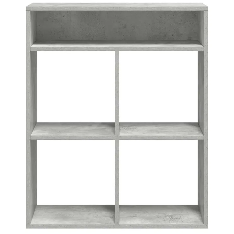 Bibliothèque gris béton 66x31x80 cm bois d’ingénierie - 4
