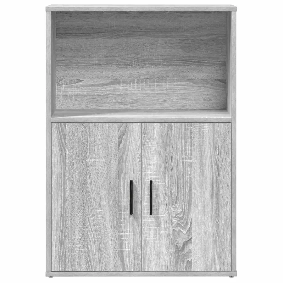 Bibliothèque sonoma gris 60x24x85 cm bois d'ingénierie - 4