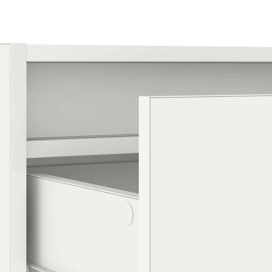 Meuble TV avec lumières LED blanc 75x35,5x25 cm - 11