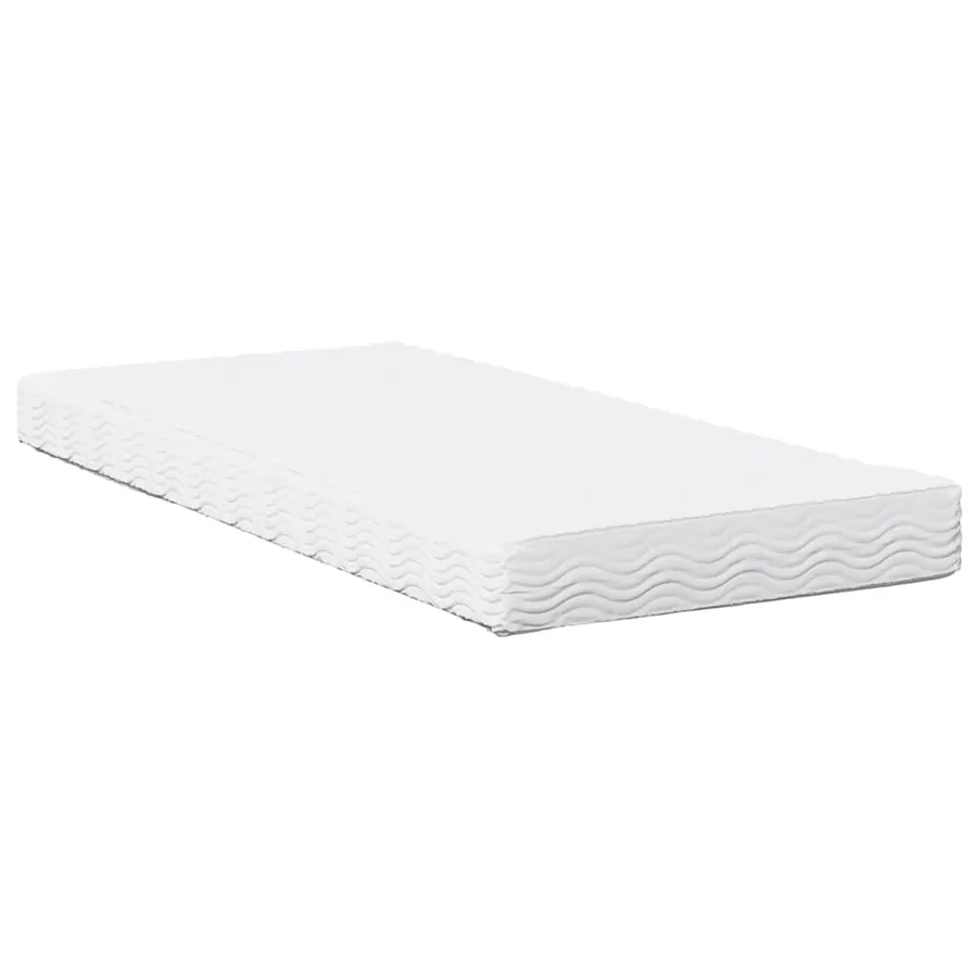 Lit de jour avec matelas blanc 80x200 cm bois de pin massif - 9