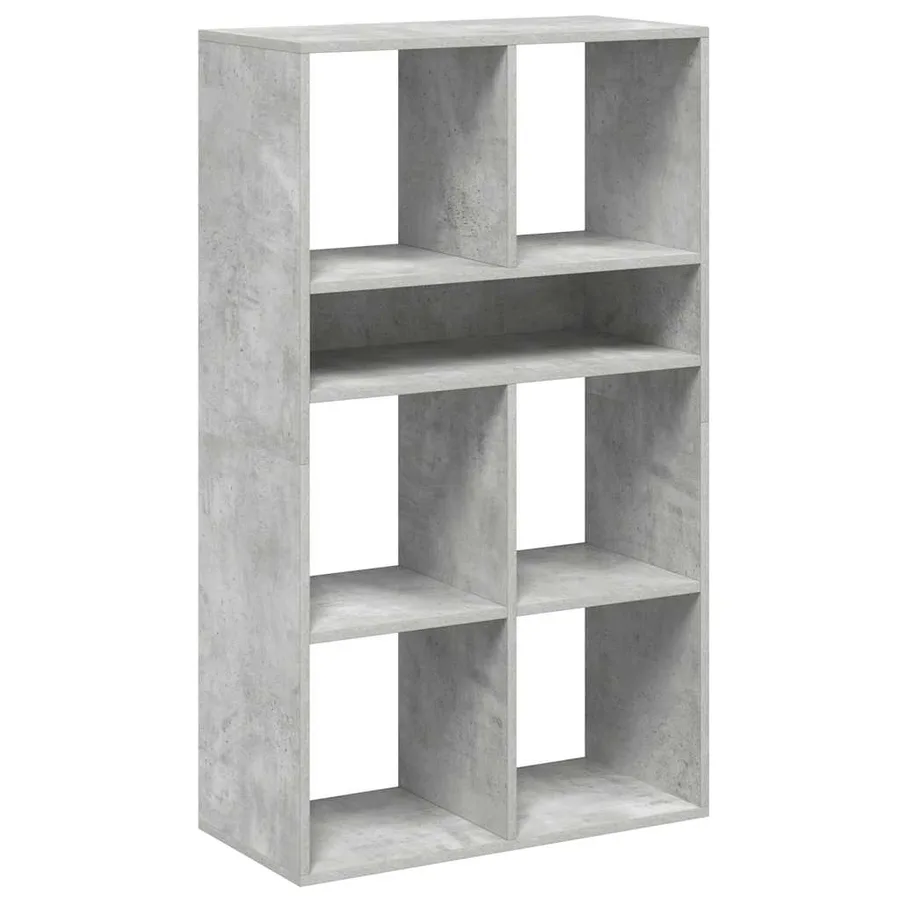 Bibliothèque gris béton 66x31x112 cm bois d'ingénierie - 2