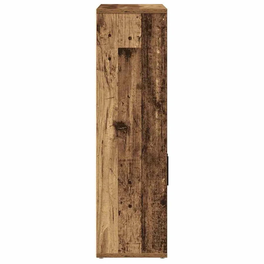Bibliothèque vieux bois 60x24x85 cm bois d'ingénierie - 6