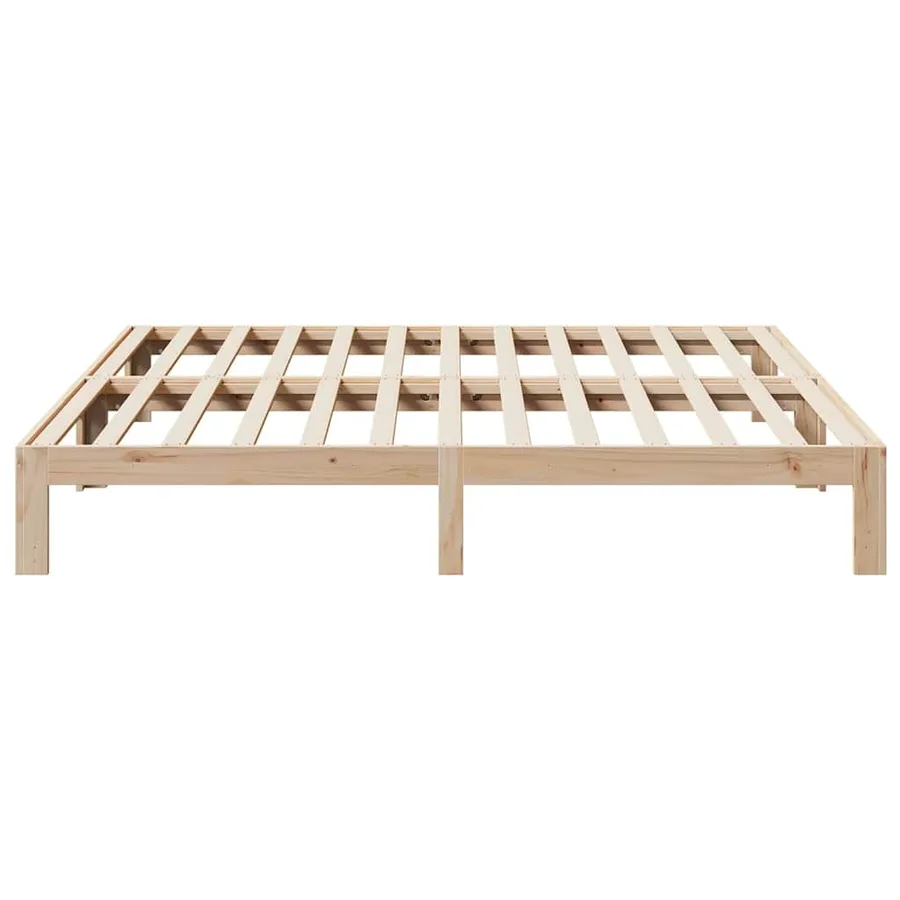 Cadre de lit sans matelas 180x200 cm bois massif de pin - 6