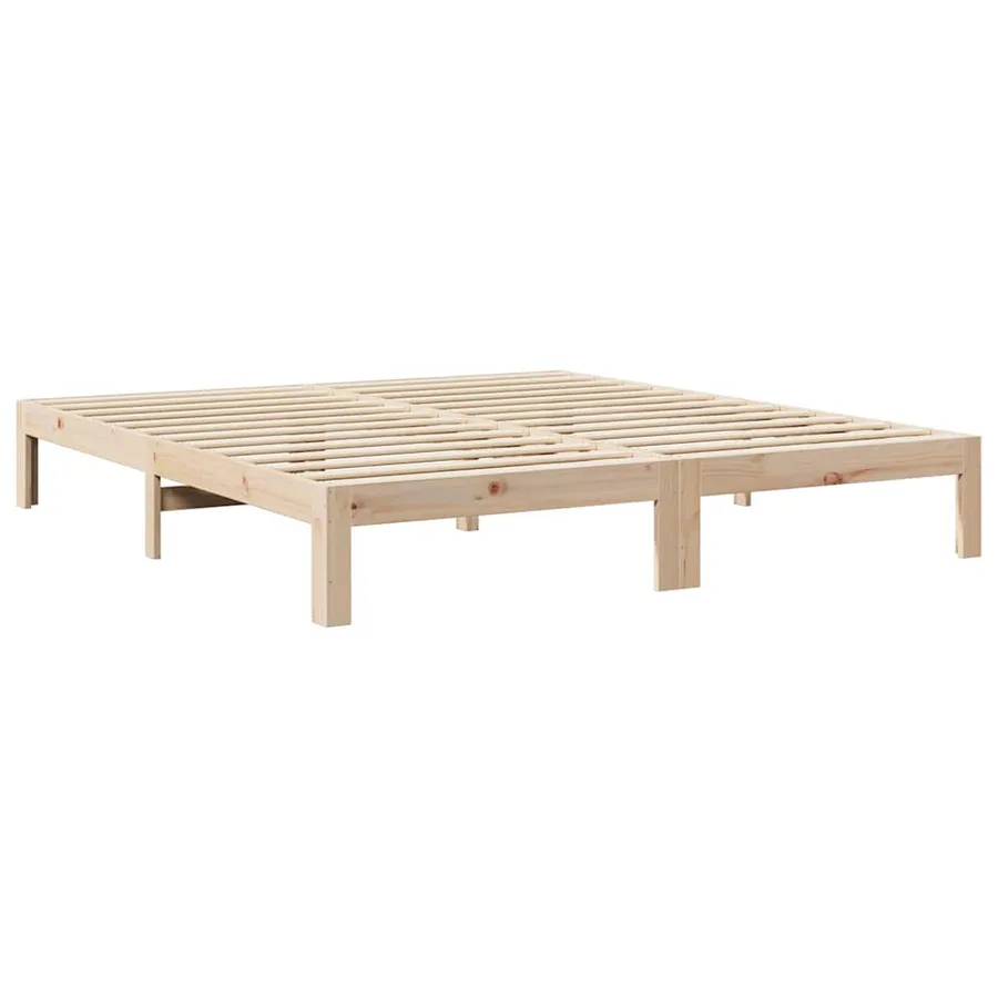 Cadre de lit sans matelas 180x200 cm bois massif de pin - 7