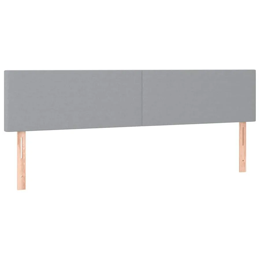 Cadre de lit ottoman et matelas gris clair 160x200cm tissu - 9