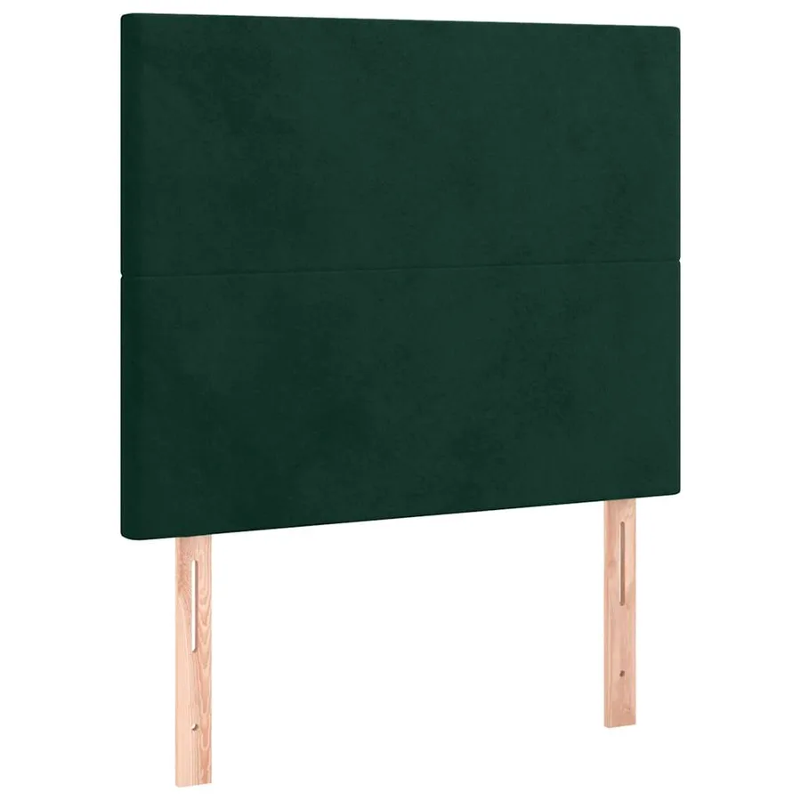 Sommier à lattes de lit avec matelas Vert foncé 90x200 cm - 5