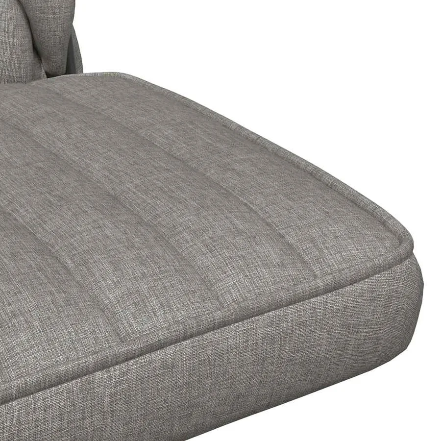 Chaise pivotante de bureau Gris clair Tissu - 8