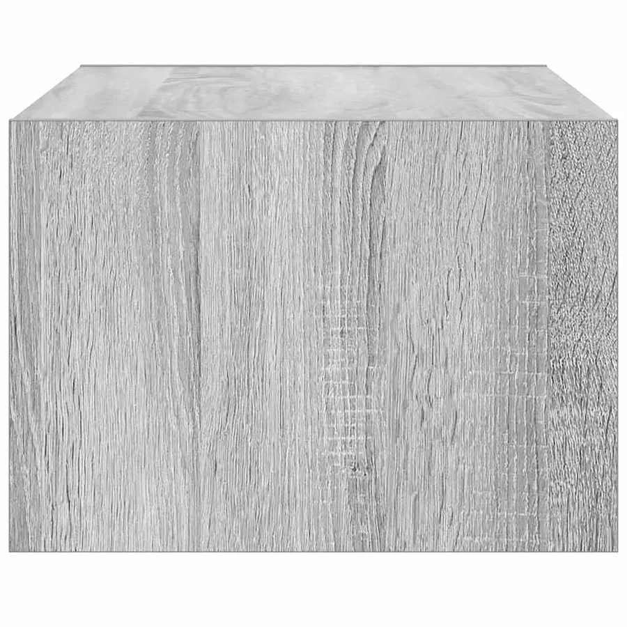 Meuble TV avec lumières LED sonoma gris 75x35,5x25 cm - 8