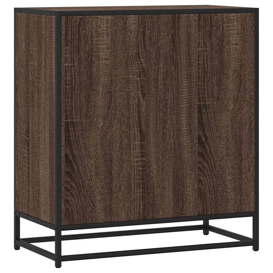 Buffet chêne marron 68x35x76 cm bois d'ingénierie - 6