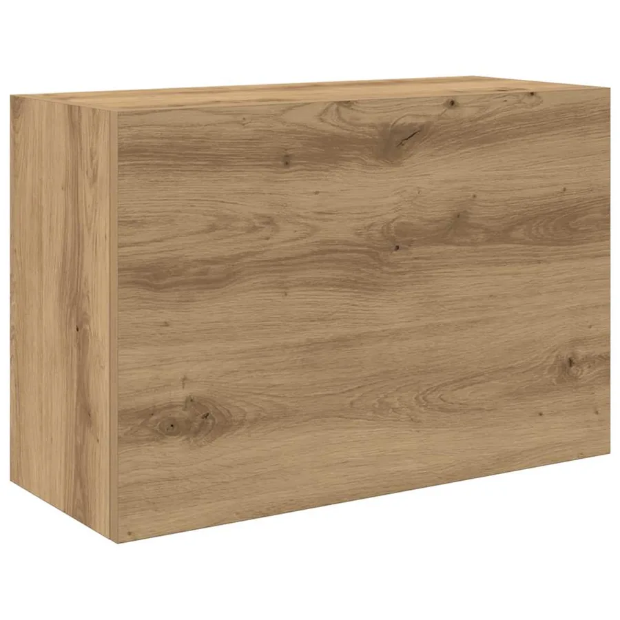 Armoire murale de bain chêne artisanal bois d'ingénierie - 2