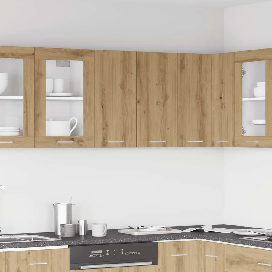 Armoire murale de cuisine "Lyon" Chêne artisanal 60 x 31 x 60 cm Bois d'ingénierie - 3