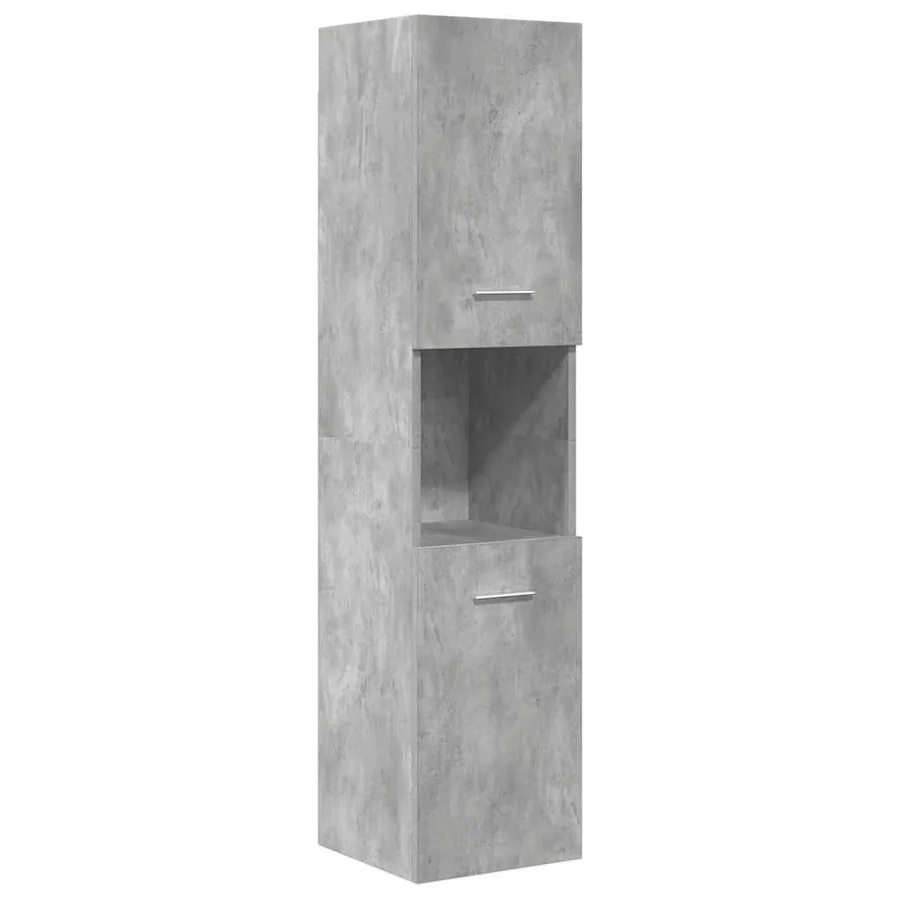 Ensemble de meubles de salle de bain 5 pcs gris béton - 5