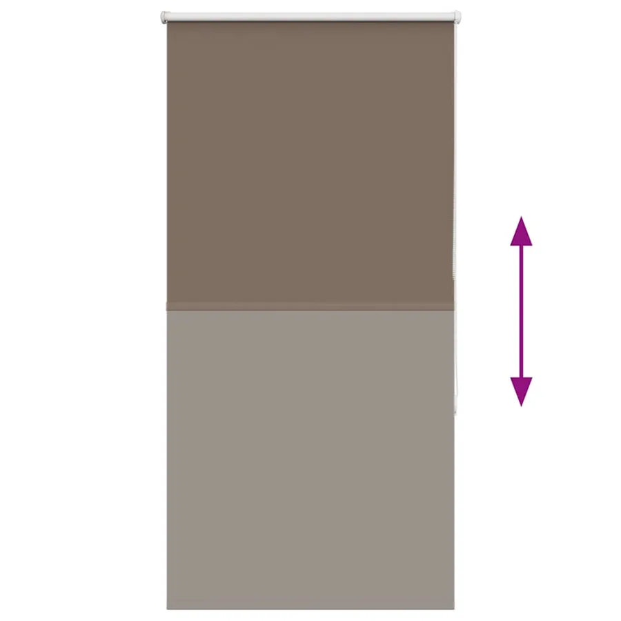 Store enrouleur occultant café 85x130cm largeur du tissu 80,7cm - 5