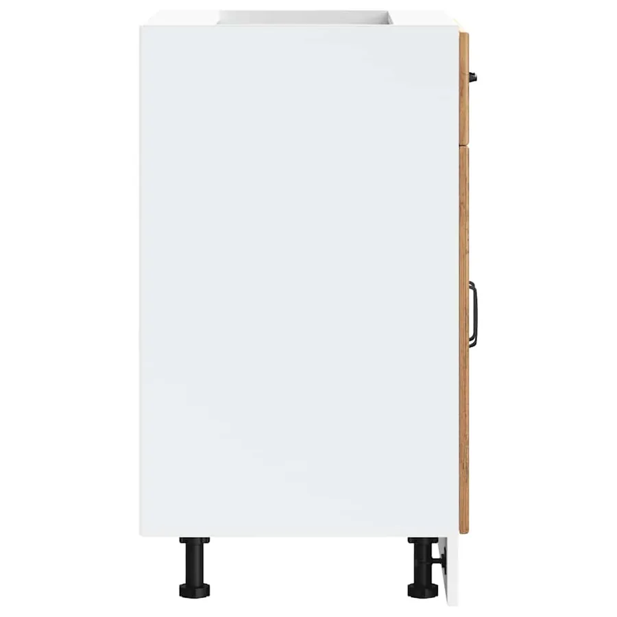 Armoire de cuisine Kalmar vieux bois bois d'ingénierie - 6