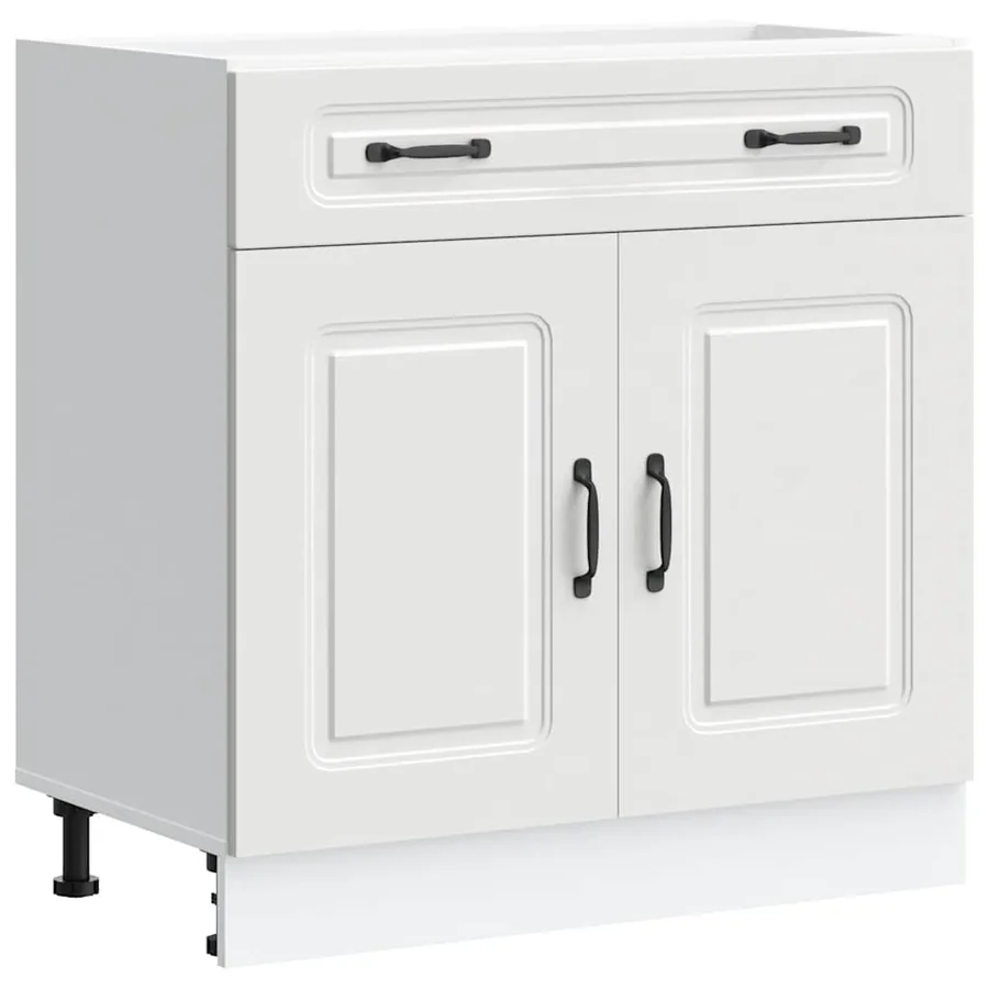 Armoire de cuisine Kalmar blanc bois d'ingénierie - 2
