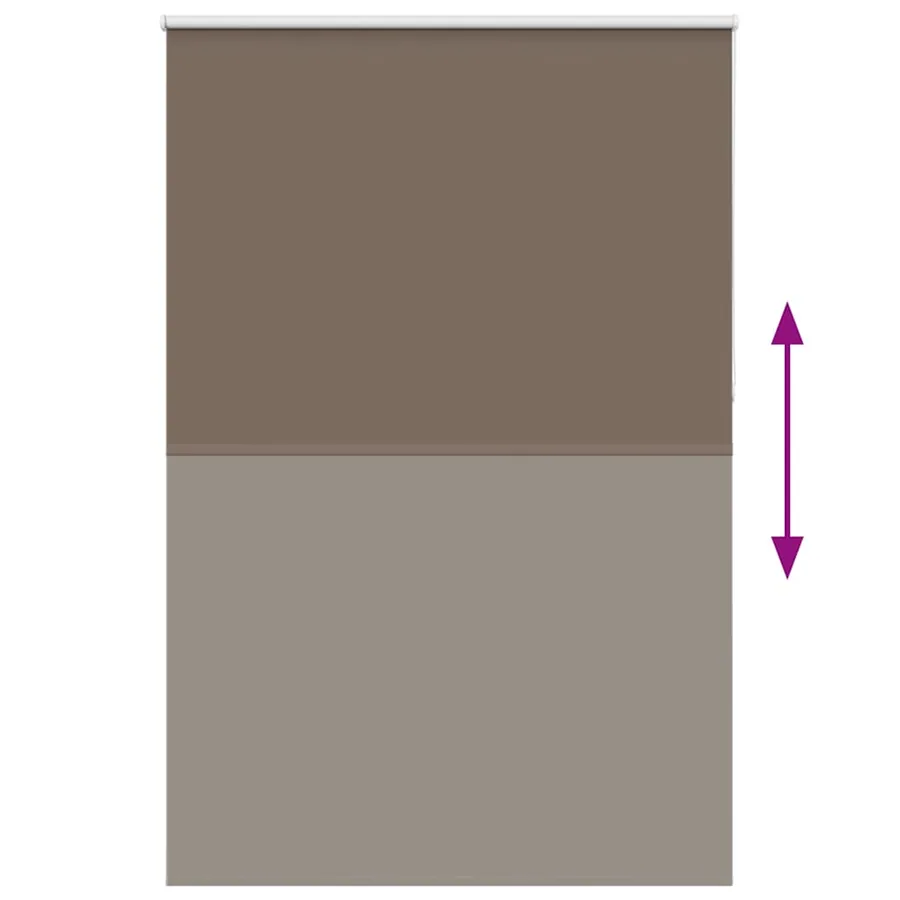 Store enrouleur occultant café 155x210cm largeur du tissu - 5