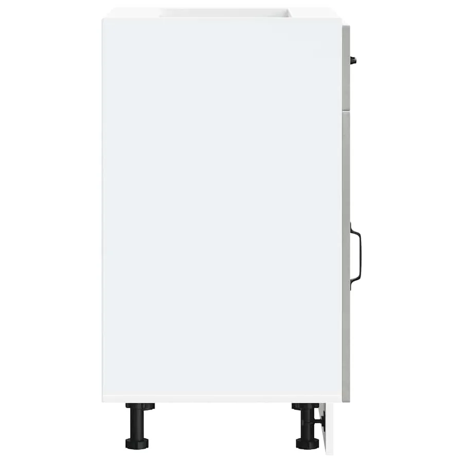 Armoire de cuisine Kalmar gris béton bois d'ingénierie - 6