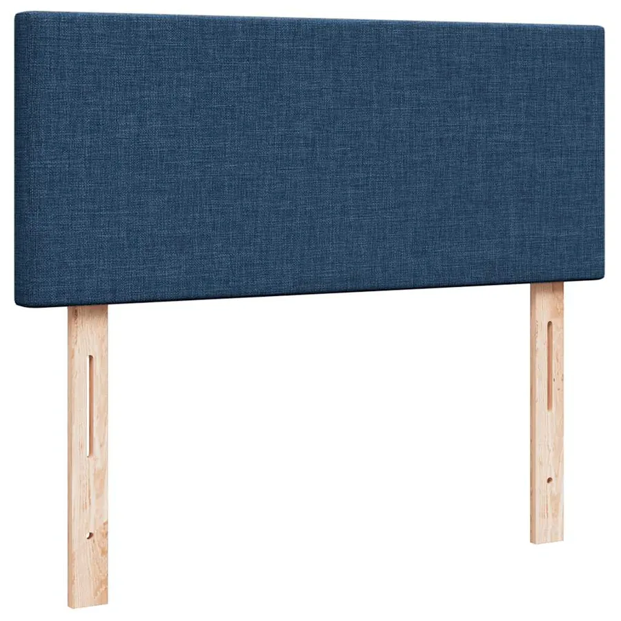 Lit ottoman avec matelas et LED bleu 120x190 cm tissu - 10