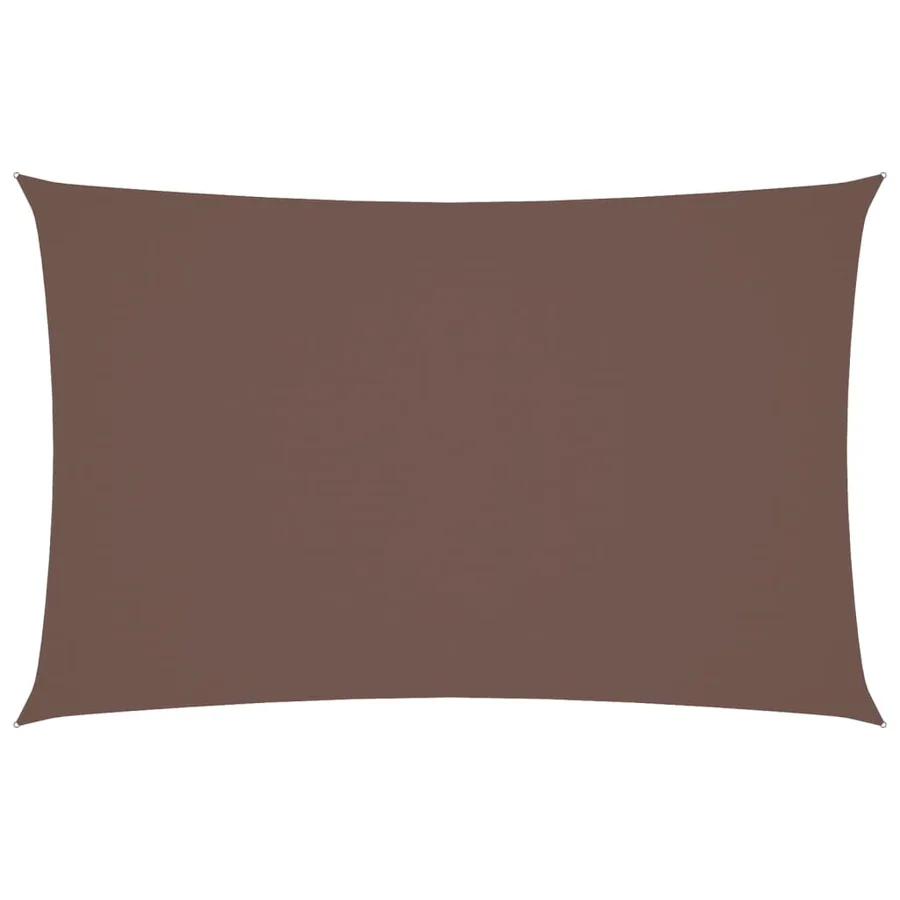 Voile de parasol tissu oxford rectangulaire 4x7 m marron - 2